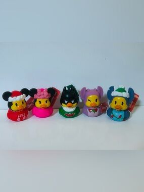 Disney & DC Comics Holiday Ducks Includes:Mickey, Minnie, Stitch, Angel & Batman